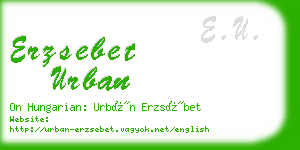 erzsebet urban business card